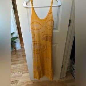 House of sunny yellow hockney dress